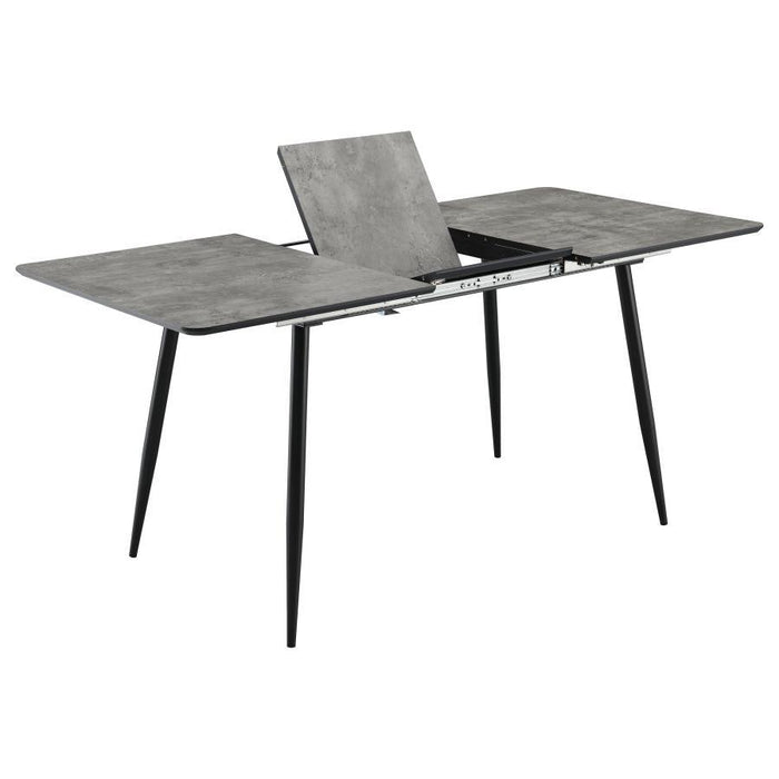 Horizon - 63" Butterfly Leaf Extension Dining Table - Gray