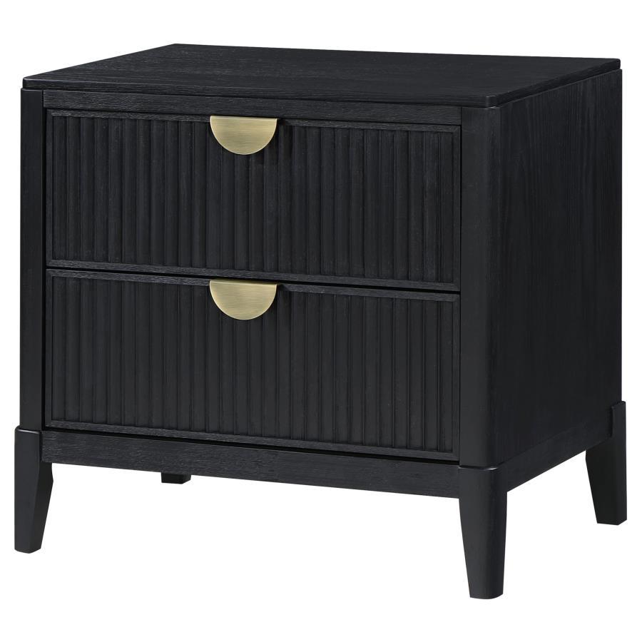 Brookmead - 2-Drawer Nightstand - Black