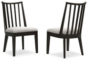 Galliden - Dining Upholstered Side Chair (Set of 2) - Black