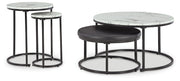 Jusmour - Occasional Nesting Table (Set of 4) - Black / White