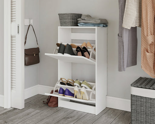 Shoe Storage Cabinet White 3a image