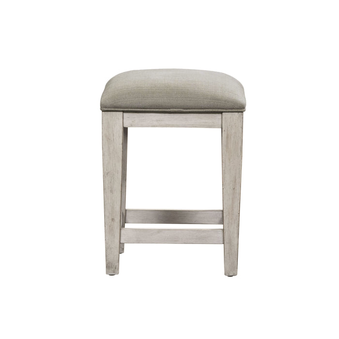 Heartland - Upholstered Console Stool - White