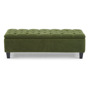 Ottoman Bench & Storage - Green