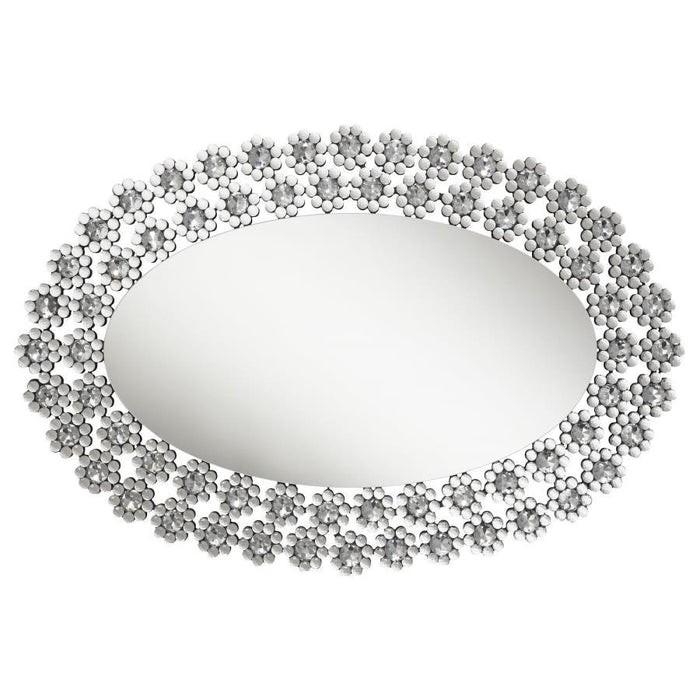 Colleen - Oval Wall Mirror - Silver