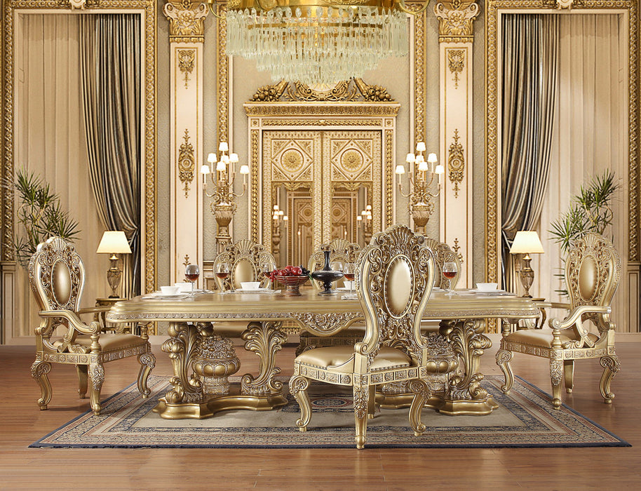 Seville - Dining Table - Gold Finish