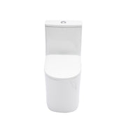 1 Piece Toilet For Bathroom, Soft Closing Seat, Dual Flush 1.1 / 1.6 Gpf - White
