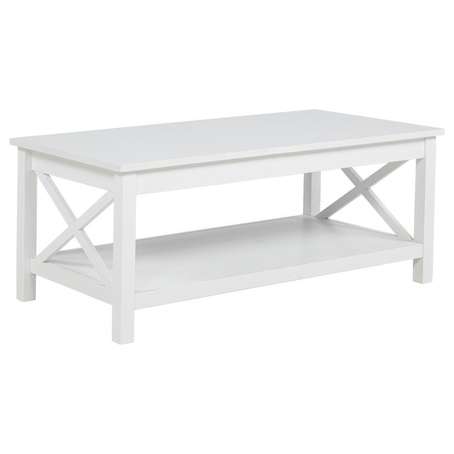 Skyview - 44" Rectangular Lift Top Coffee Table - White