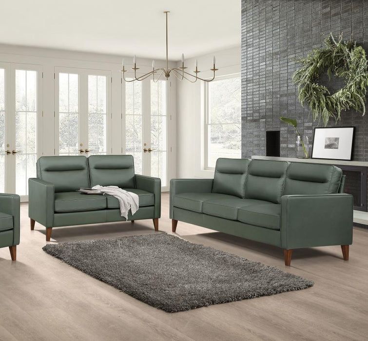 Jonah 2-piece Upholstered Track Arm Sofa Set