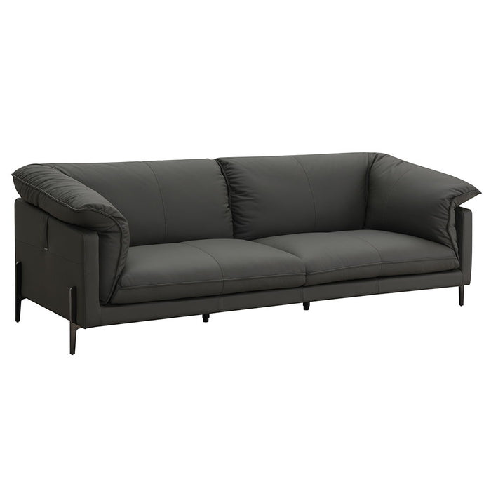 Tadi - Loveseat - Black Top Grain Leather