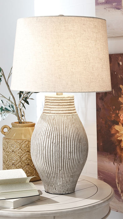 Layal - Beige - Paper Table Lamp