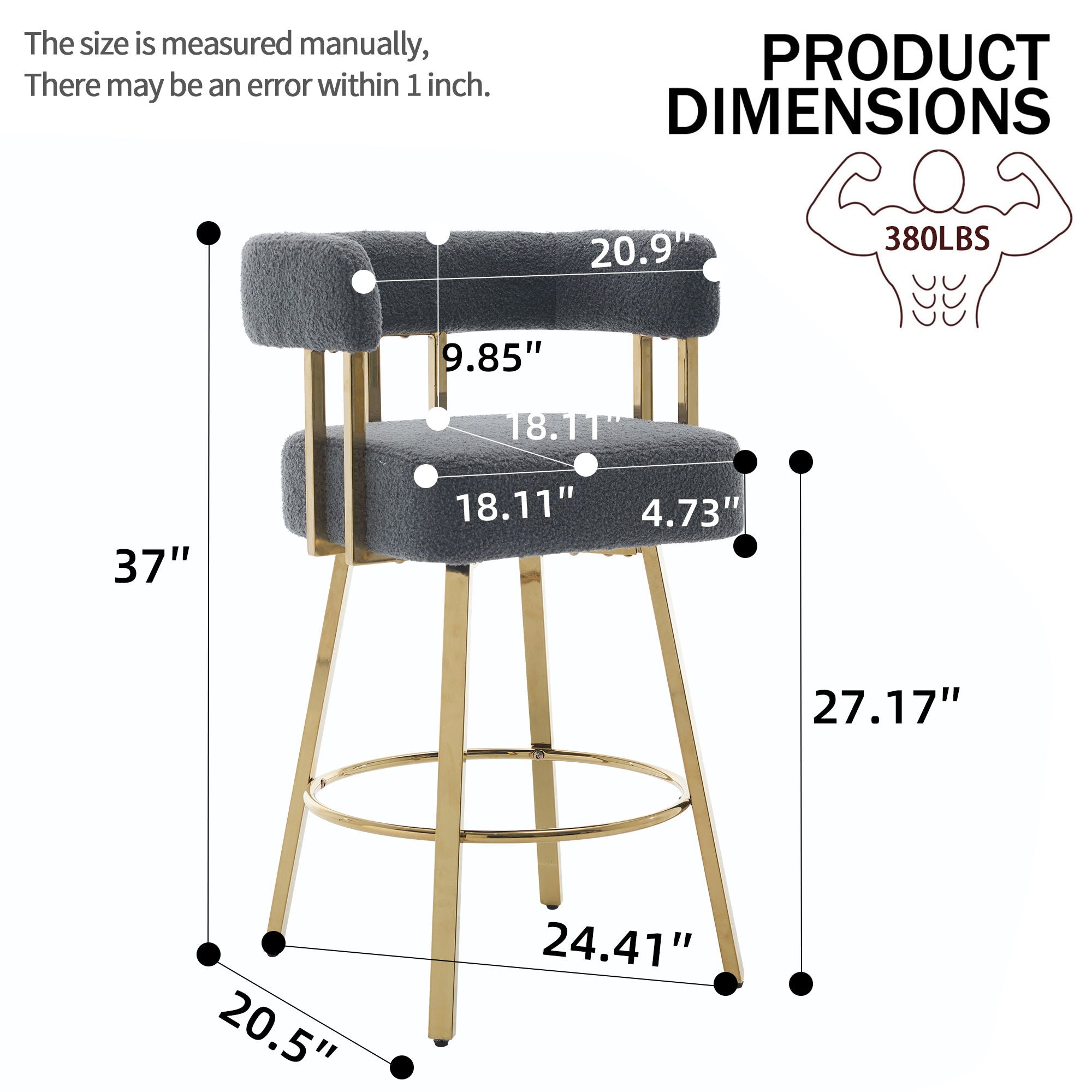 Decorative Upholstered Side Chair For Living Room (Set of 2)