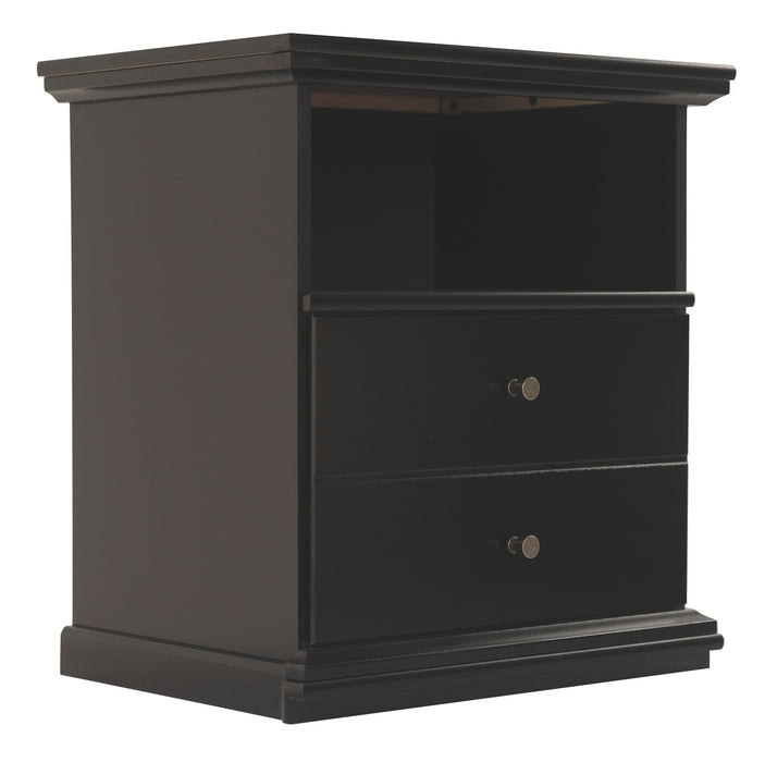 Maribel - Black - One Drawer Night Stand