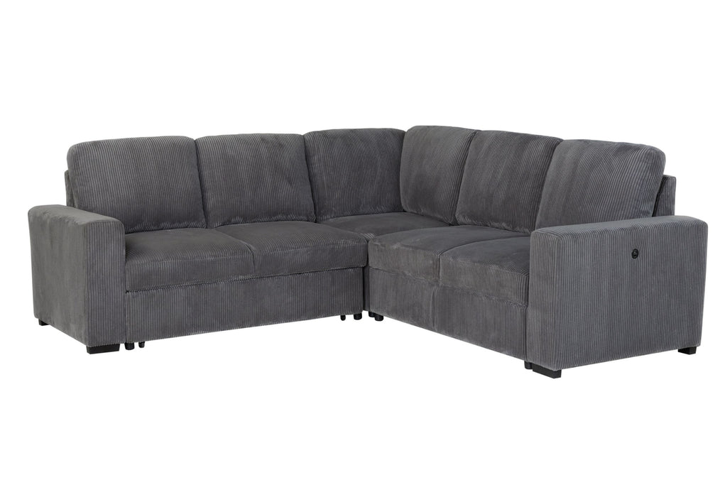 U2660 - Sectional Without Chaise And With Pullout - Gray