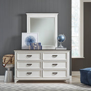 Allyson Park - Dresser & Mirror (6 Drawer Dresser) - White