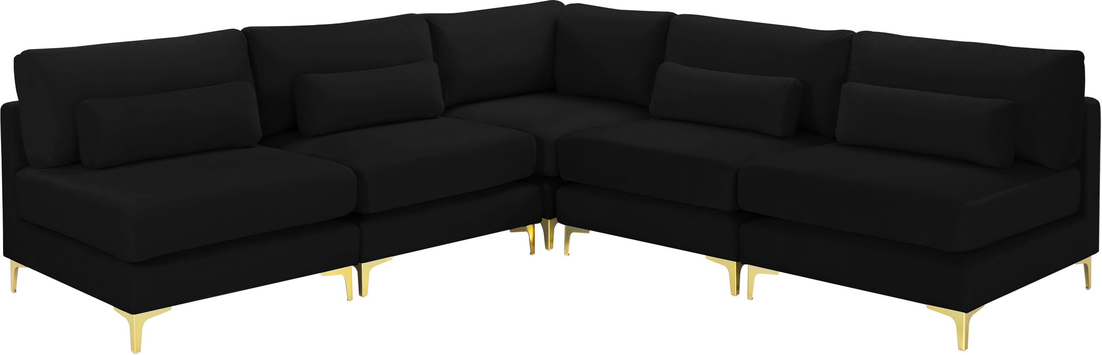 Julia - Modular Sectional - Black - Fabric