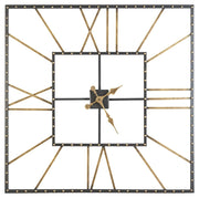 Thames - Wall Clock - Black / Gold Finish