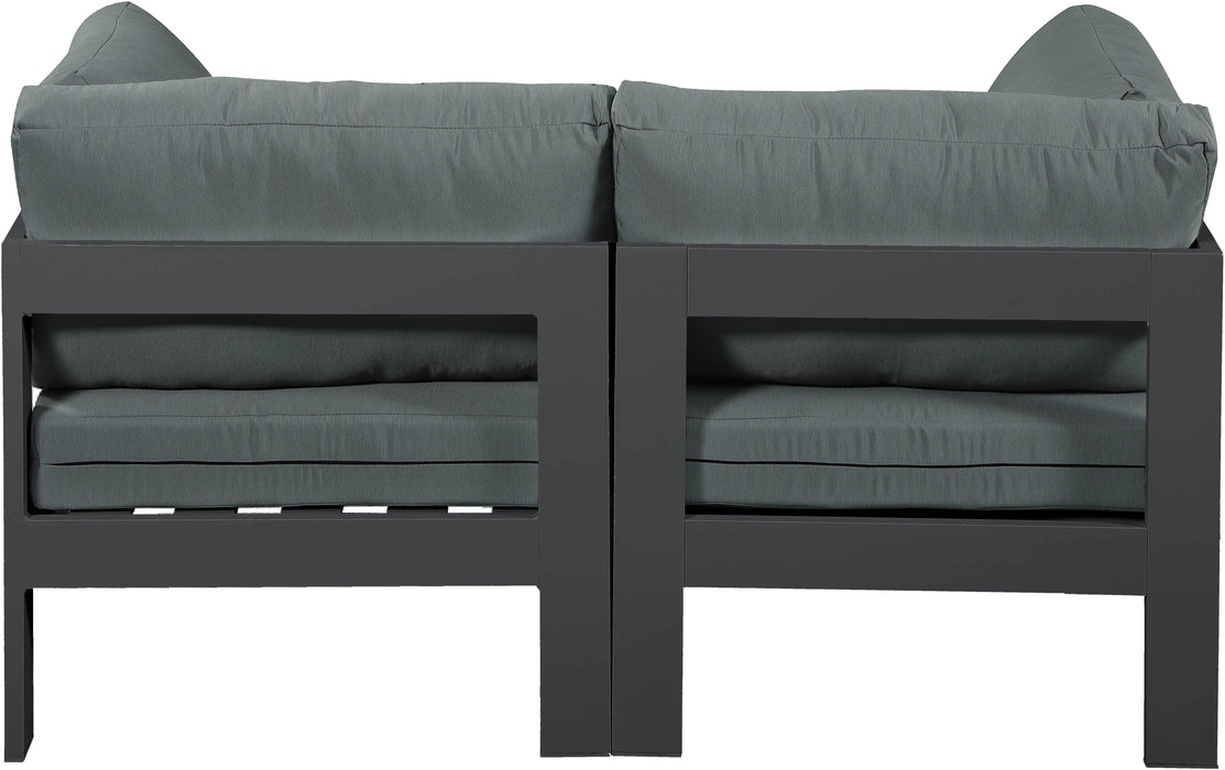 Nizuc - Outdoor Patio Modular Sofa - Dark Grey