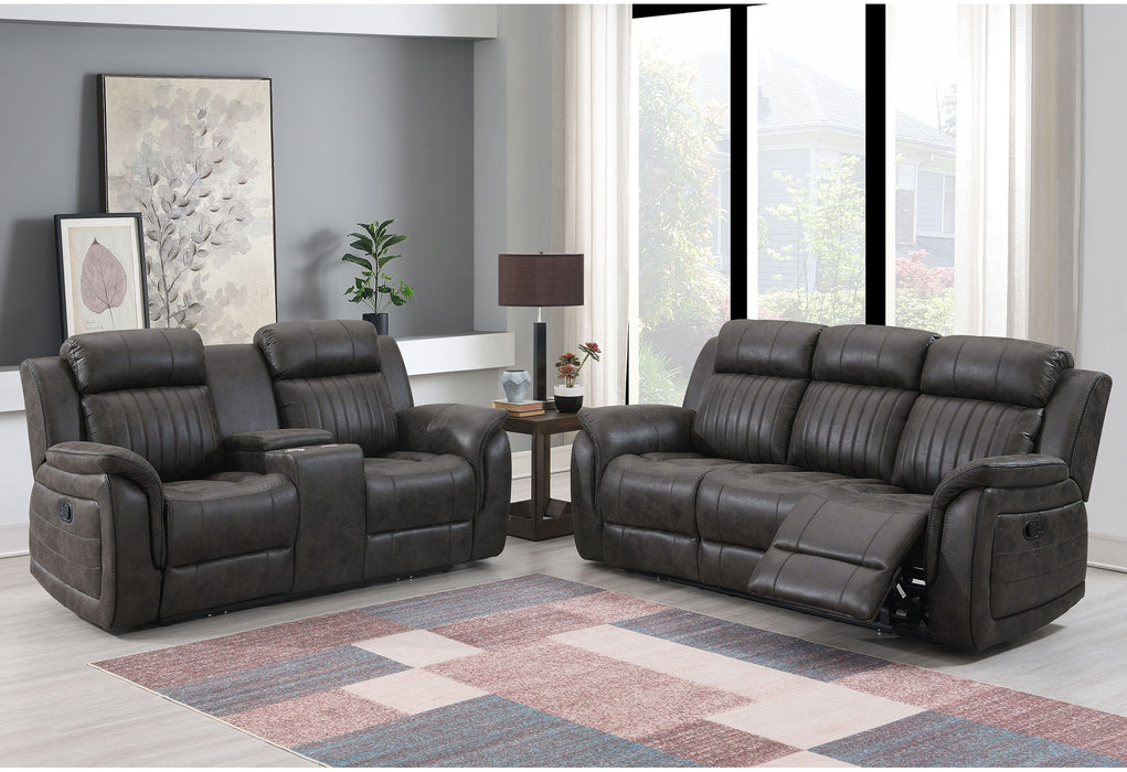 U8517 - Console Reclining Loveseat - Charcoal