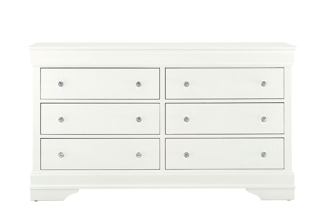 Pompei - Dresser - Metallic White