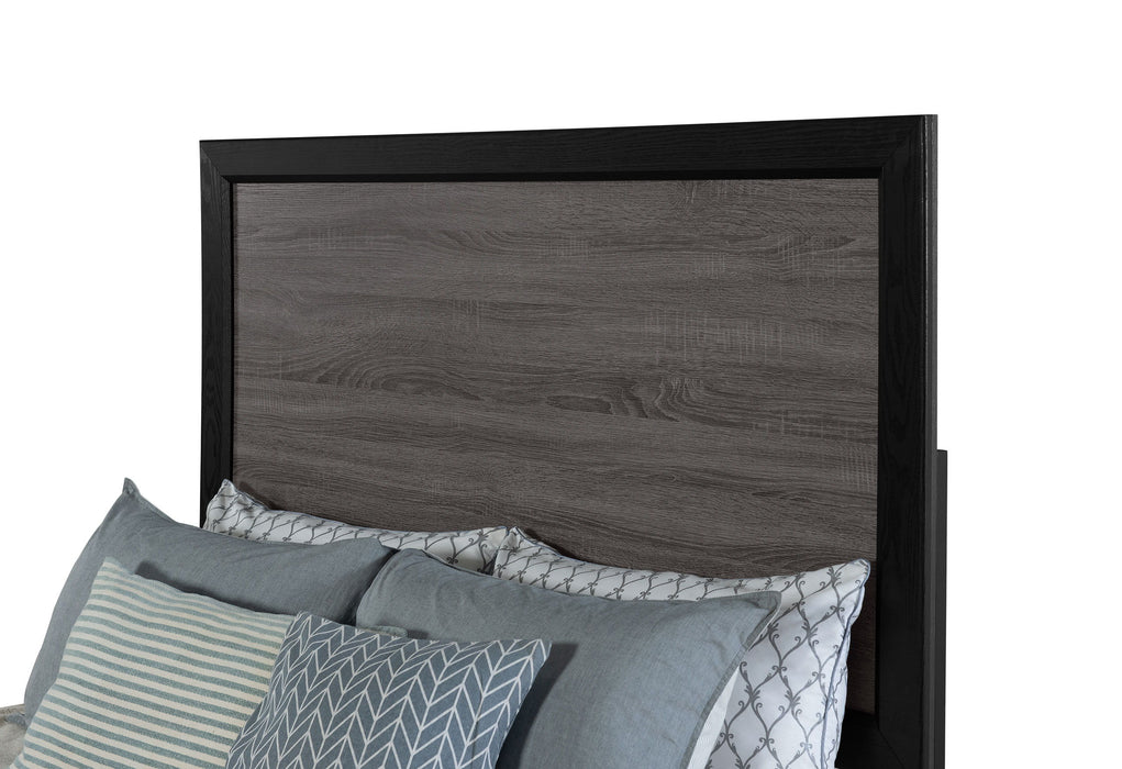 Lisbon - Twin Bed - Gray / Black