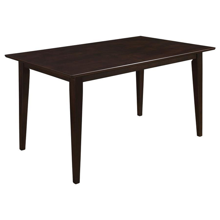 Gabriel - 5-Piece Rectangular 59" Dining Set - Cappuccino