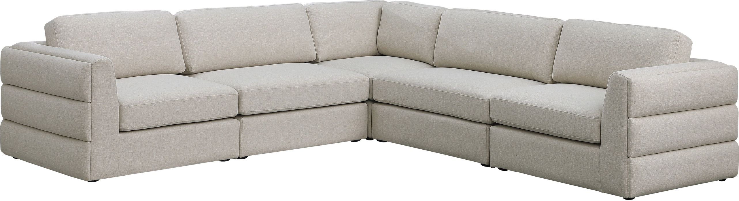 Beckham - Modular Sectional 5 Piece - Beige - Modern & Contemporary