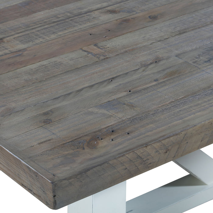 Chester - Dining Table 78" - Distressed White