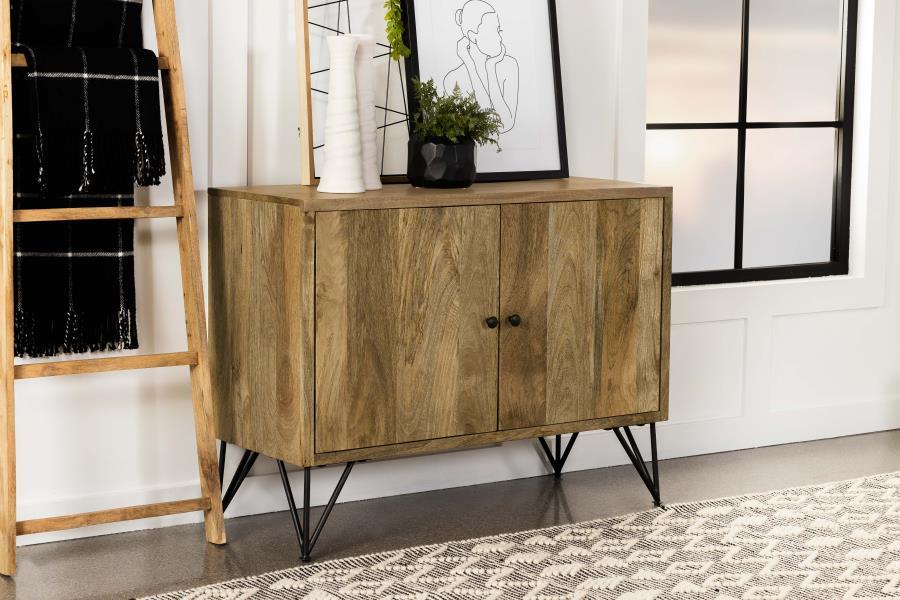 Eileen - 2 Door Wood Storage Accent Cabinet - Natural