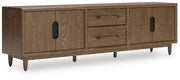 Roanhowe - Extra Large TV Stand - Brown