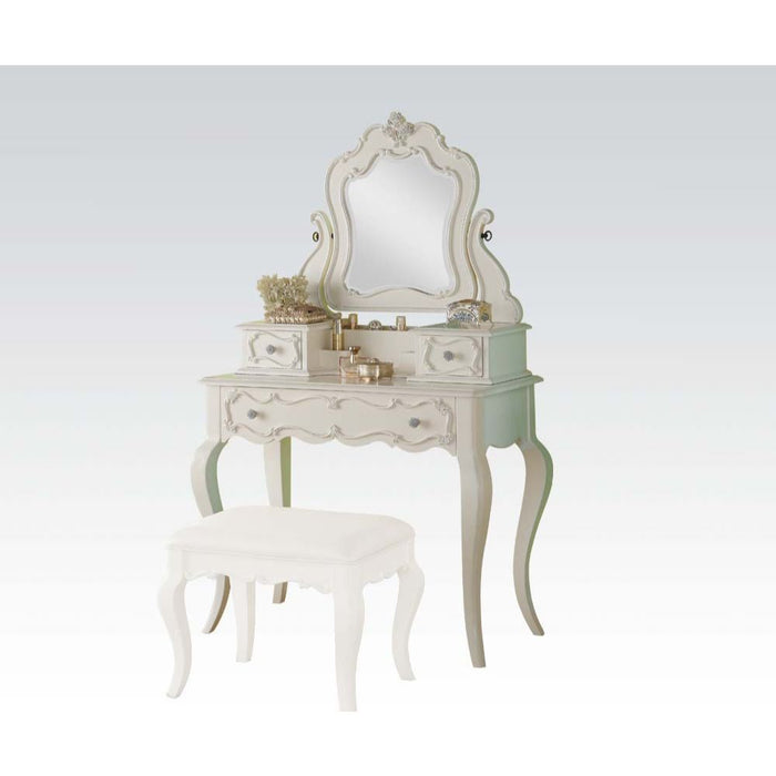 Edalene - Vanity Desk - Pearl White