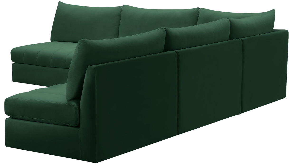 Jacob - Modular Sectional 5 Piece - Green