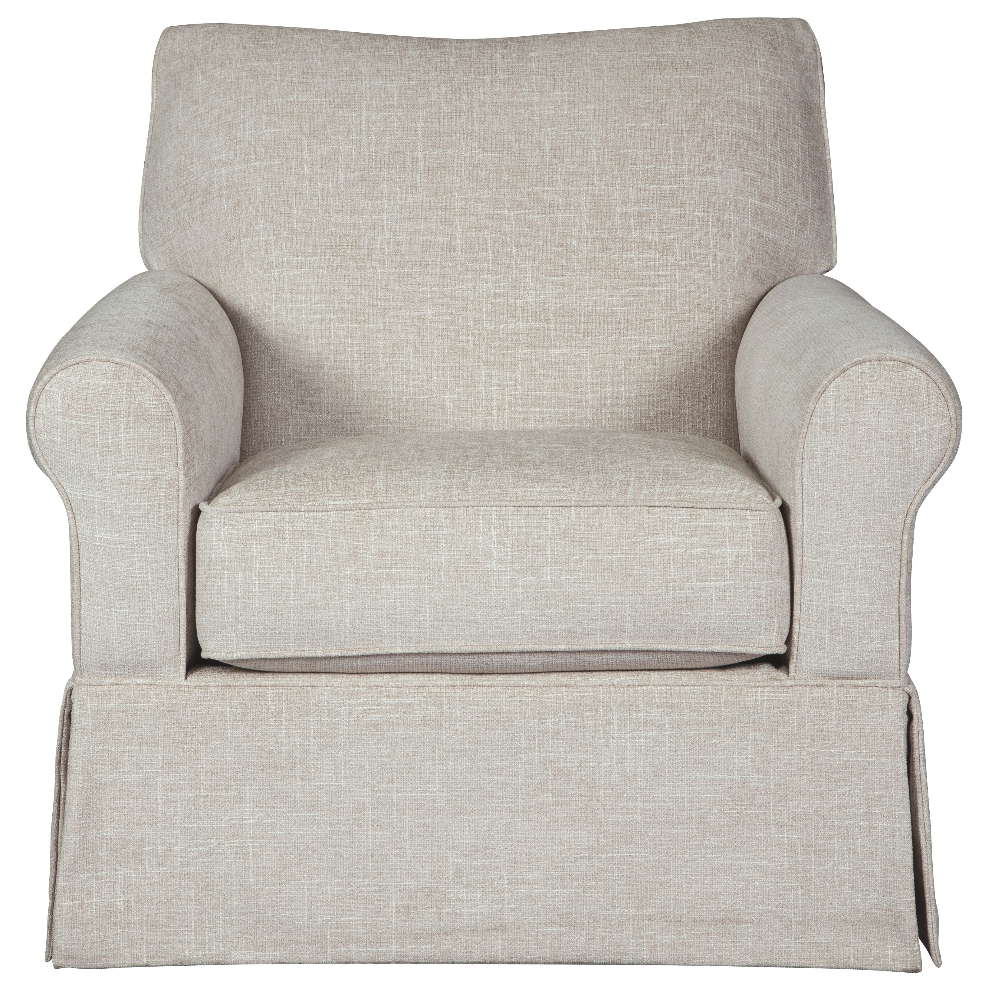 Searcy - Swivel Glider Accent Chair - Quartz