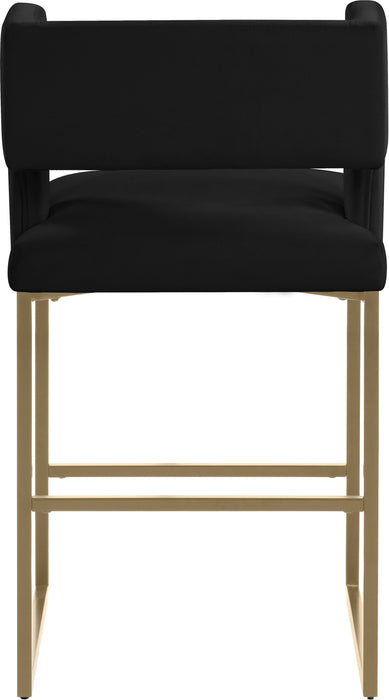 Caleb - Counter Stool with Gold Legs (Set of 2)