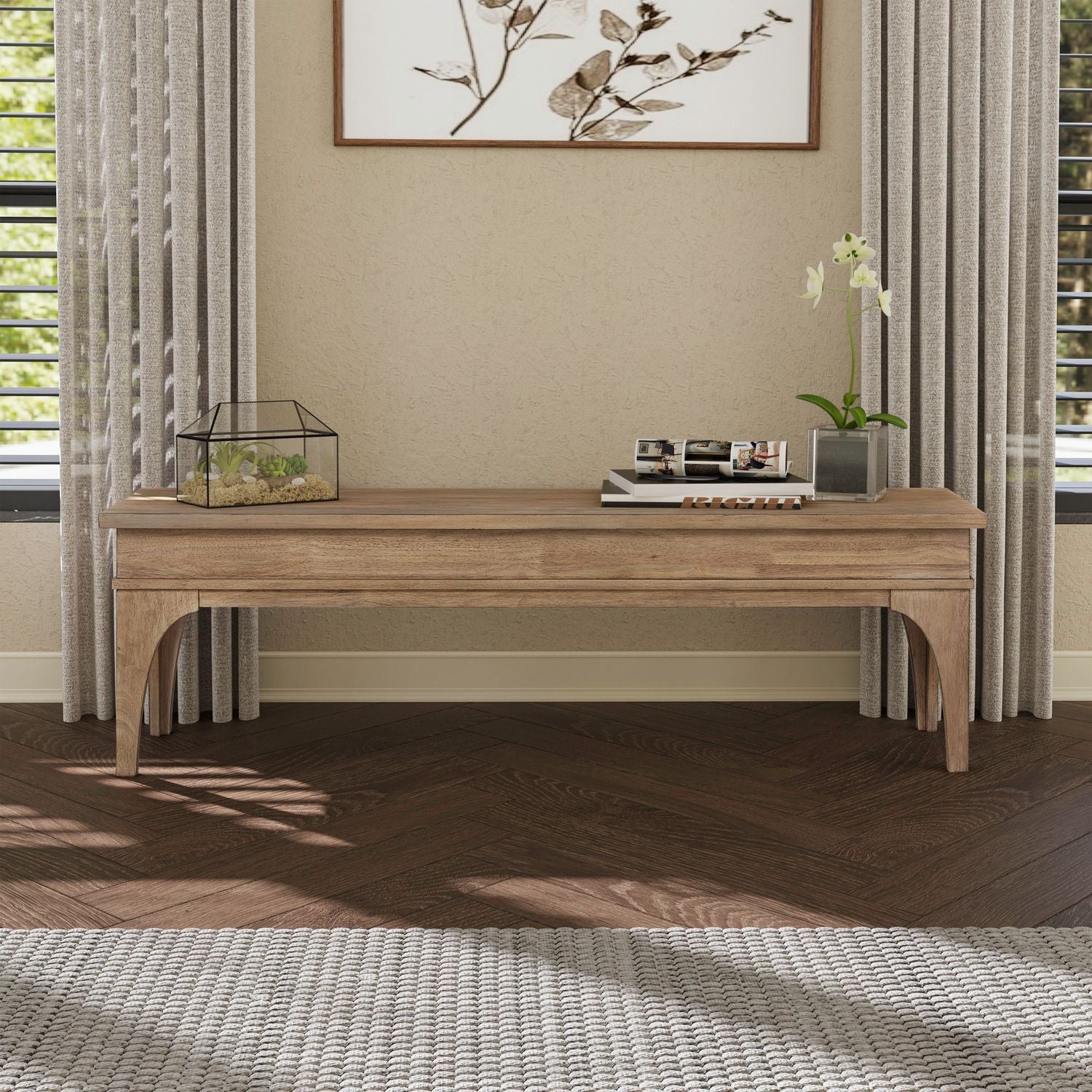 Haven Hills - Bed Bench - Camel Beige