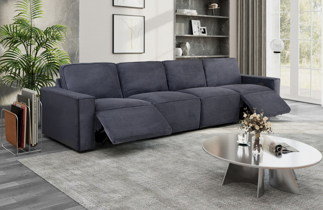 U8177 - Power Sectional (Sofa) - Charcoal