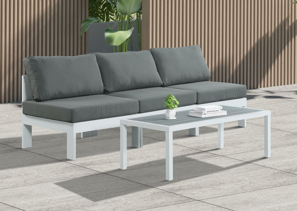 Nizuc - Outdoor Patio Modular Sofa - Grey - Fabric