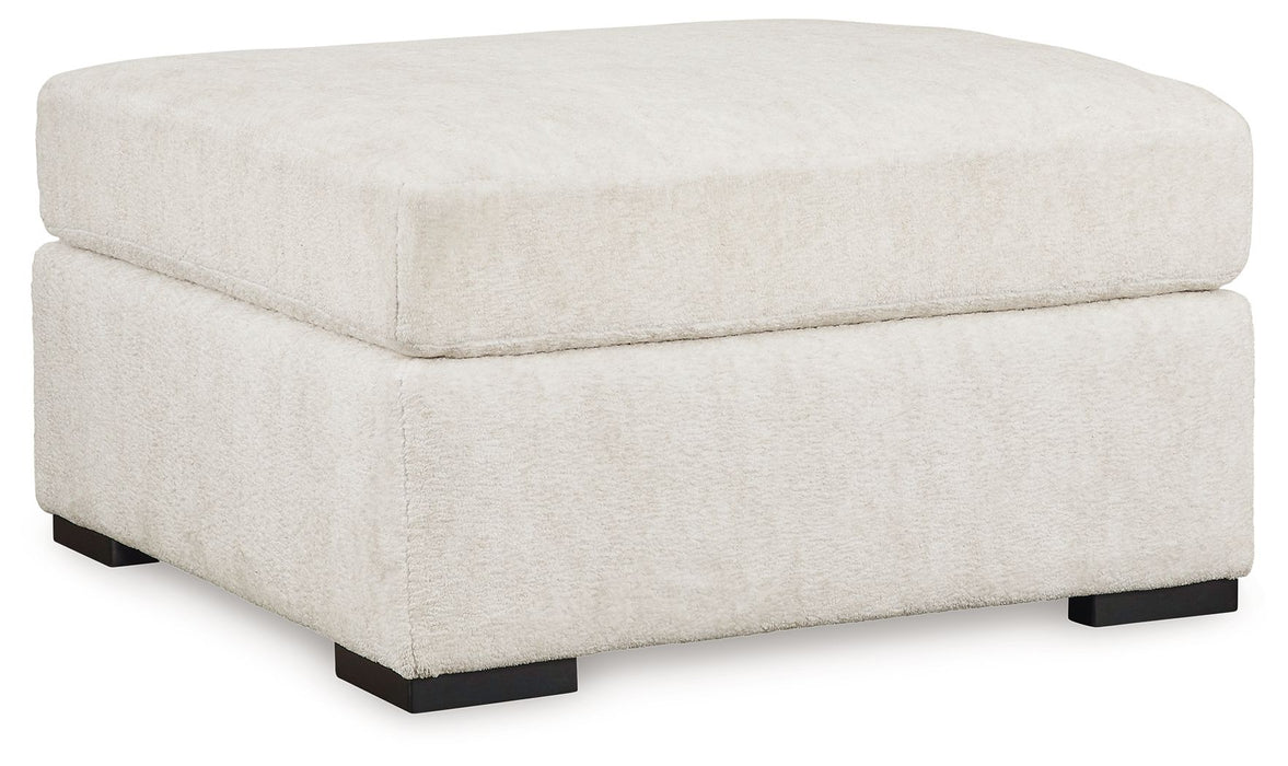 Chessington - Ivory - Oversized Accent Ottoman