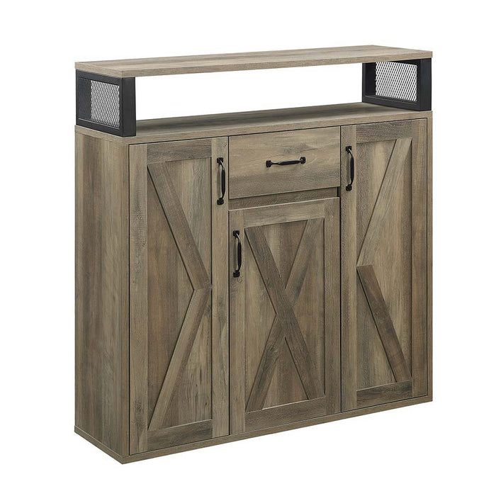 Abiram - Server - Rustic Oak Finish