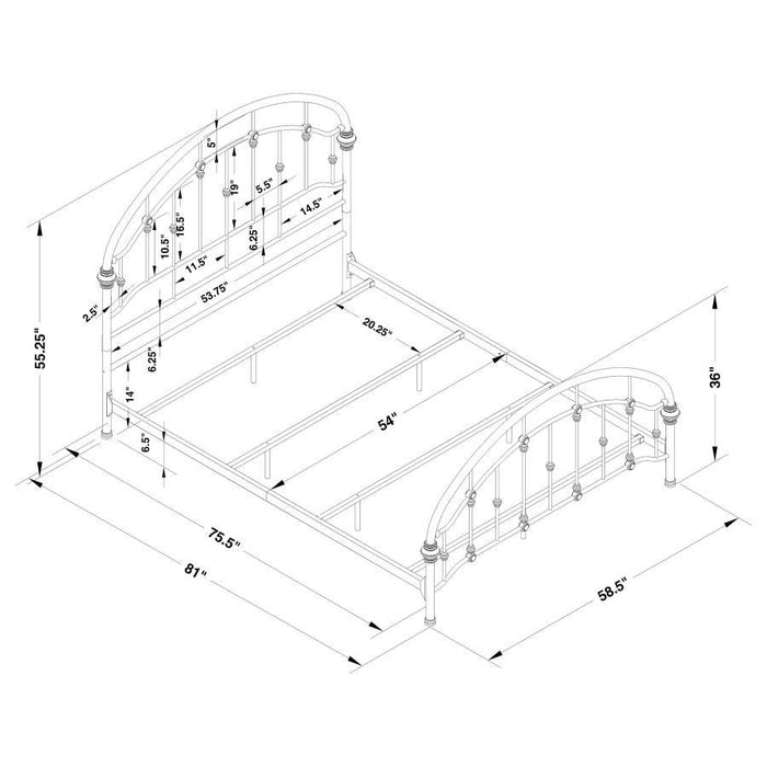 Rowan - Metal Open Frame Bed