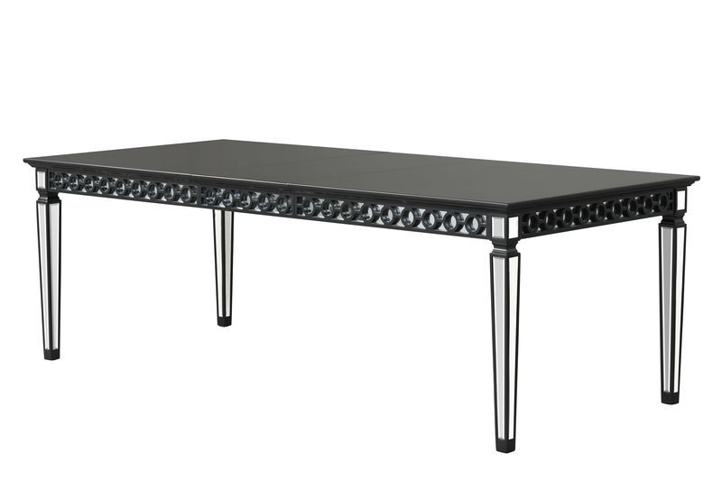 Varian II - Dining Table - Black & Sliver Finish