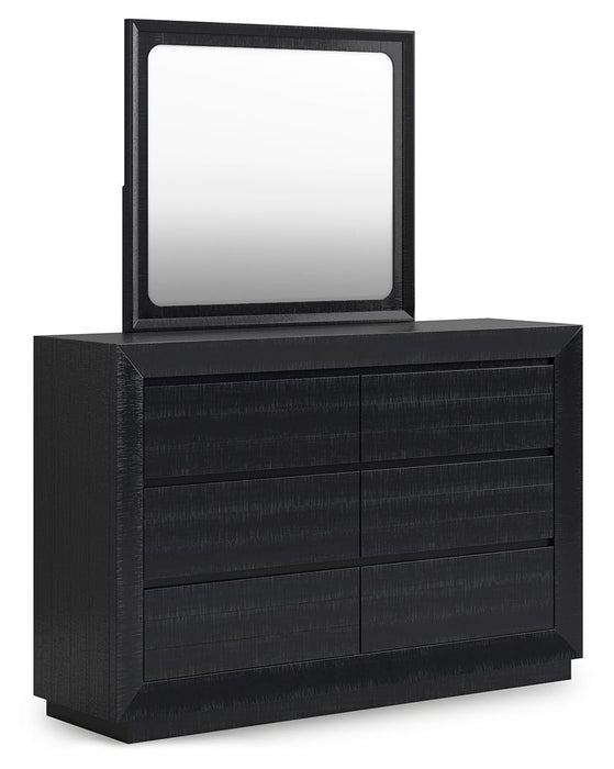 Londer - Black - Dresser And Mirror