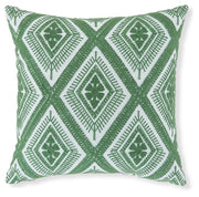 Bellvale - Pillow - Green / White