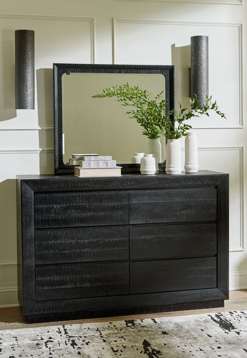 Londer - Black - Dresser And Mirror