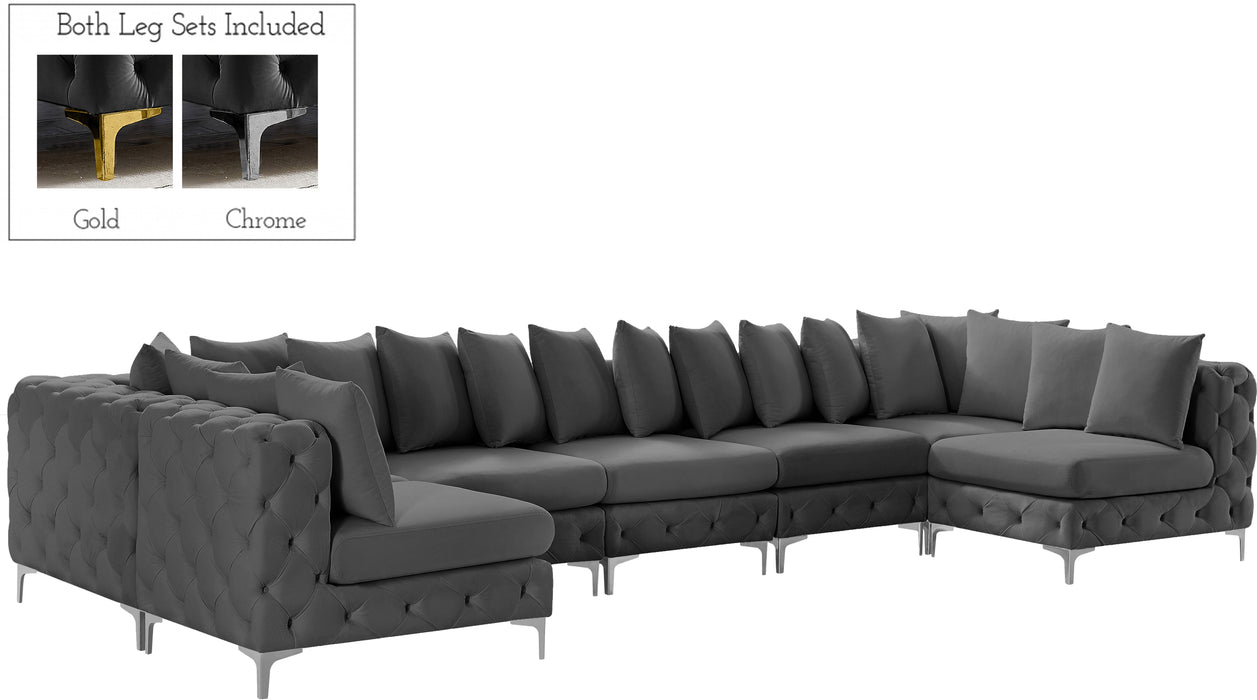 Tremblay - Modular Sectional 7 Piece - Gray - Fabric