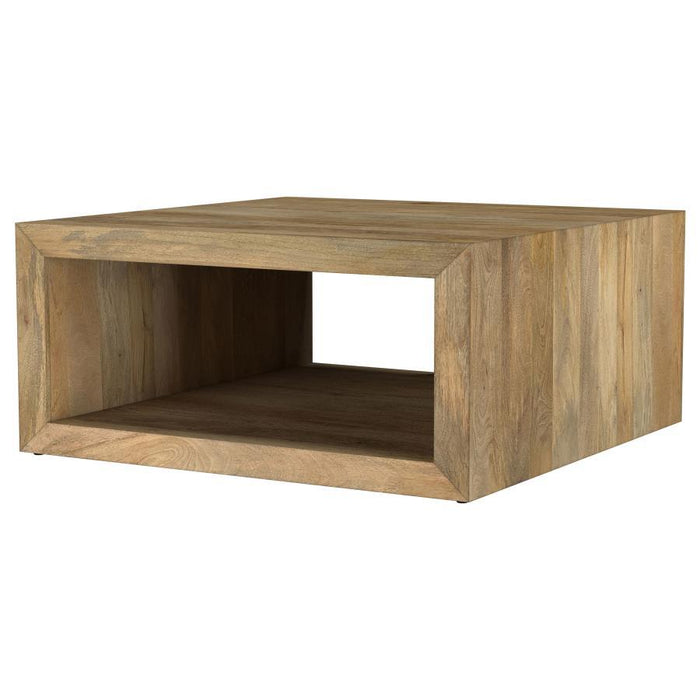 Benton - Square Solid - Mango Wood Coffee Table - Natural