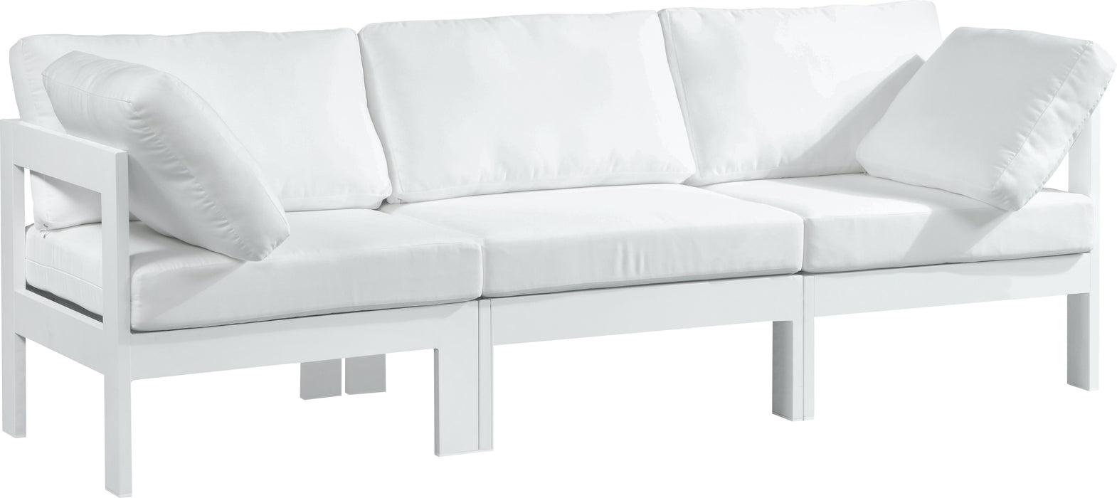 Nizuc - Outdoor Patio Modular Sofa - White - Modern & Contemporary