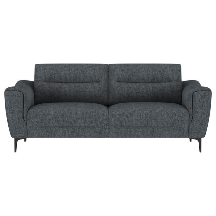 Nolan - 2-Piece Upholstered Sofa Set - Charcoal
