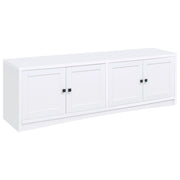 Laughlin - 4 Door Engineered Wood TV Stand - White