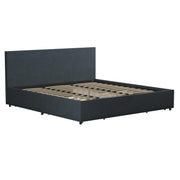 Kelly - King Upholstered Bed With Storage - Navy