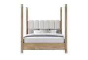 Santo - King Poster Bed - Light Brown